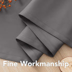 H.VERSAILTEX Blackout Grey Curtains for Bedroom/Living Room Thermal Insulated, 52" Wide x 63" Long Each Panel,Grommet Top (Set of 2 Panels, Charcoal Gray)