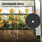 Outsunny Raised Garden Bed with Flip-Up Greenhouse Cover, Metal Elevated Garden Bed with Legs and Drainage Hole, Outdoor Raised Planter Box for Vegetables Herbs Flowers, 39.4" x 19.3" x 53.5", Black
