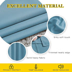 NICETOWN Room Darkening Curtains for Living Room - Easy Care Solid Thermal Insulated Grommet Room Darkening Curtains/Panels/Drapes for Bedroom (2 Panels, 66 by 66, Teal Blue)