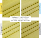 NICETOWN Bright Yellow Linen Curtains 96 inches Long, Grommet Thick Flax Light Filtering Window Treatments Semi Sheer Privacy Assured for Bedroom/Kids Room, W55 x L96, 2 Panels