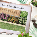Outsunny 8 x 2 x 2ft Galvanized Raised Garden Bed Kit, Outdoor Metal Elevated Planter Box with Safety Edging, Large Raised Bed for Growing Flowers, Herbs and Vegetables, Cream White