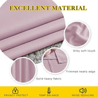 NICETOWN Room Darkening 102 inch Curtains for Living Room, Grommet Thermal Curtains Room Darkening Window Treatments Sound Reducing for Bedroom, Baby Pink, 2 Panels, W52 x L102