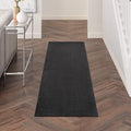 Nourison Home Nourison Essentials Black 2'2" x 10' Area Rug - Easy Clean, Non Shedding, Bed Room, Living Room, Dining Room, Kitchen (10' Runner)