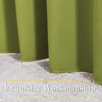 NICETOWN Room Darkening Draperies Curtains Panels - Window Treatment Thermal Insulated Solid Grommet Room Darkening Curtains/Panels/Drapes for Bedroom (Fresh Green, Set of 2, 66 by 66 Inch)