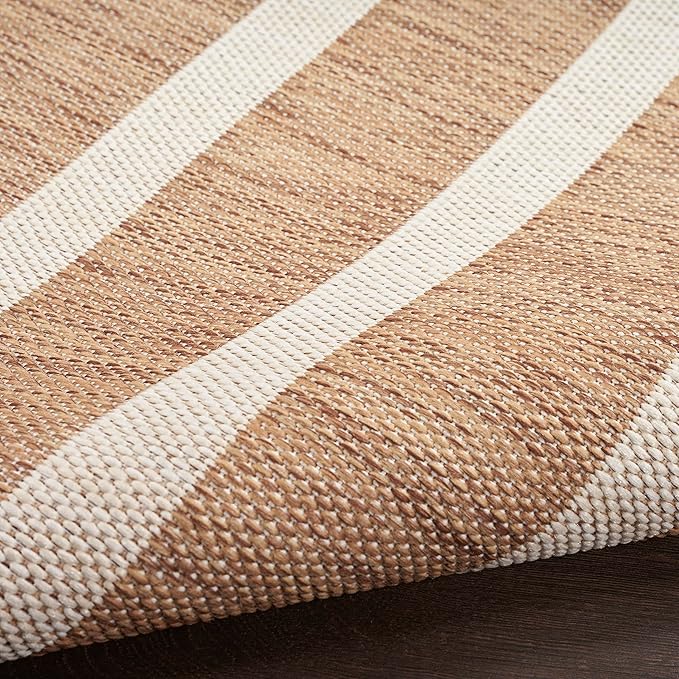 Nourison Home Positano Jute Ivory 5' x 7' Area Rug - Easy Clean, Non Shedding, Bed Room, Living Room, Dining Room, Kitchen (5' x 7')