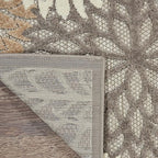 Nourison Home Aloha Natural 7' x 10' Area Rug - Easy Clean, Non Shedding, Bed Room, Living Room, Dining Room, Kitchen (7' x 10')