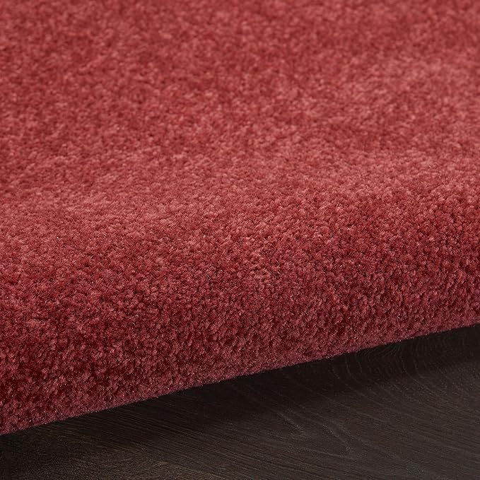 Nourison Home Nourison Essentials Brick Red 7' x Square Area Rug - Easy Clean, Non Shedding, Bed Room, Living Room, Dining Room, Kitchen (7' x Square)