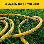 Stanley FATMAX Professional Grade Garden Hose, 100 Feet x 5/8 Inch, Yellow, 500 PSI