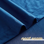 NICETOWN Royal Blue 96 inch Velvet Curtains for Living Room, Soft and Elegant Heavy Solid Rod Pocket Window Treatments for Bedroom, Office & Hall (2 Pieces, 52 inches Wide, 96 inches Long)