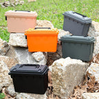 Sheffield Ammo Storage Box, .30 Cal Stackable | Water and Dust Resistant | Lockable | Made in USA | Pack of 6