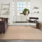 Nourison Home Positano Beige Ivory 8' x 10' Area Rug - Easy Clean, Non Shedding, Bed Room, Living Room, Dining Room, Kitchen (8' x 10')
