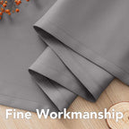 H.VERSAILTEX Blackout Curtains for Bedroom Curtains Thermal Insulated Room Darkening Window Treatment Extra Long Curtains/Drapes, Grommet Panels (Set of 2, 52 by 108 - Inch, Grey)