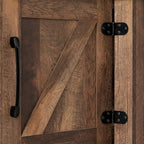 Furinno Cabinet Stand with Storage for TV up to 65 Inch, 70 Inch, Rustic Brown
