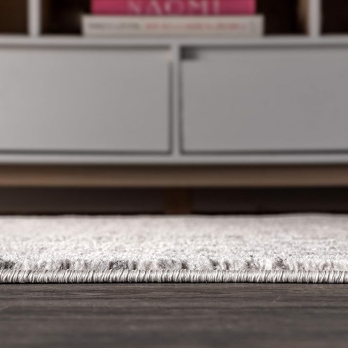 JONATHAN Y Boho Vintage Diamond Cream/Gray Indoor Area Rug 4X6 ft, Moroccan Hype for Living Room, Bedroom, Kitchen, Office, Easy-Cleaning, High Traffic, Pet-Friendly, Non-Shedding (MOH101B-4)