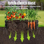 WORKPRO 2PK 4x2x1ft Outdoor Galvanized Raised Garden Bed Kit, Rust & Corrosion Protection, Easy Assembly, Safe Edge, Ideal for Vegetables & Flowers, Black