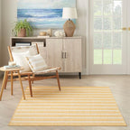 Nourison Home Positano Yellow Ivory 7' x 10' Area Rug - Easy Clean, Non Shedding, Bed Room, Living Room, Dining Room, Kitchen (7' x 10')