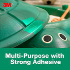 3M Multi-Use Colored Duct Tape, Green with Strong Adhesive and Water-Resistant Backing, Multi-Surface Duct Tape for Indoor and Outdoor Use, 1.88 Inches x 20 Yards, 1 Roll (3920-GR) (Pack of 2)