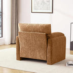 Chenille Oversized Armchair, 38.6'" Wide Accent Chairs for Living Room & Bedroom Modern Lounge Chair, Upholstered Mid-Century Reading Chair (Rustic Bronzing Cloth, 1 Pack)