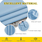 NICETOWN Blue Room Darkening Curtains for Living Room, Grommet Thermal Curtains Light & Sound Reducing Window Treatments for Bedroom/Home Family, W46 x L102