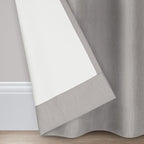ECLIPSE Kendall Modern Blackout Thermal Rod Pocket Window Curtain for Bedroom or Living Room (1 Panel), 42" x 95", Grey