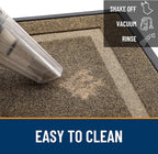 OLANLY Front Door Mat Indoor Outdoor Entrance, Waterproof All-Season, All-Weather Doormat, Sturdy Natural Rubber, Fade Resistant, Low Profile, Easy Clean Patio Porch Entryway Mat, 59x35, Brown