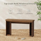 Huuger 54 Inch Entryway Table, Retangular Console Table with Storage, Farmhouse Sofa Table Behind The Couch, Long for Entrance, Hallway, Foyer, Living Room, Rustic Brown