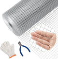 1/2inch 36Inch（H）x100Ft（L）19 Gauge Hardware Cloth Chicken Wire Fencing Hot-Dipped Galvanized Welded Chicken Wire Mesh Roll Metal Fence for Poultry Cage Home Improvement Projects