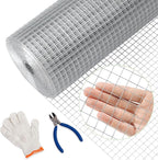 1/2inch 36Inch（H）x100Ft（L）19 Gauge Hardware Cloth Chicken Wire Fencing Hot-Dipped Galvanized Welded Chicken Wire Mesh Roll Metal Fence for Poultry Cage Home Improvement Projects