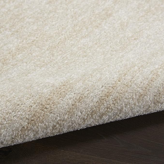 Nourison Home Nourison Essentials Ivory Beige 6' x 9' Oval Area Rug - Easy Clean, Non Shedding, Bed Room, Living Room, Dining Room, Kitchen (6' x 9' Oval)