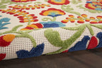 Nourison Home Aloha Multicolor 3' x 5' Area Rug - Easy Clean, Non Shedding, Bed Room, Living Room, Dining Room, Kitchen (3' x 5')