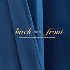 NICETOWN Blue Velvet Curtain Panels 84 inch Long, Luxury Rod Pocket Window Treatment Elegant Velvet Curtains for Living Room/Bedroom/Home Theatre (1 Pair, W52 x L84)
