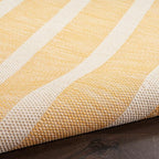 Nourison Home Positano Yellow Ivory 9' x 12' Area Rug - Easy Clean, Non Shedding, Bed Room, Living Room, Dining Room, Kitchen (9' x 12')