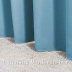 NICETOWN Room Darkening Curtains Extra Long 102 Inches - Grommet Thermal Insulated Weighted Window Drapes Sound Reducing for Living Room/Farmhouse (W66 x L102, Teal Blue, 2 Panels)