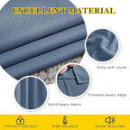 NICETOWN Stone Blue Blackout Curtains 90 inches Long, Grommet Thermal Insulated Room Darkening Window Treatments Voice Reducing for Bedroom/Patio Door, 2 Panels, W52 x L90