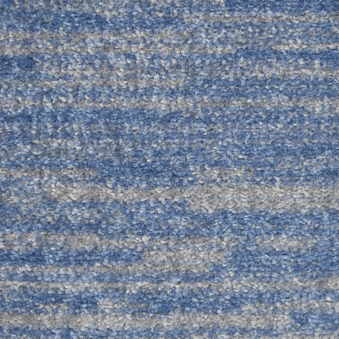 Nourison Home Nourison Essentials Blue Grey 4' x 6' Area Rug - Easy Clean, Non Shedding, Bed Room, Living Room, Dining Room, Kitchen (4' x 6')