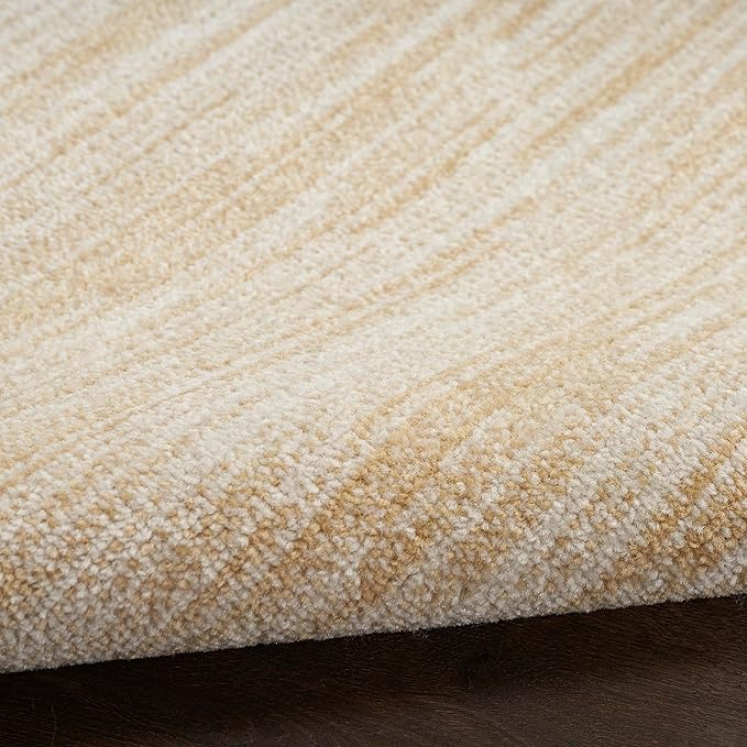 Nourison Home Nourison Essentials Ivory Gold 2'2" x 7'6" Area Rug - Easy Clean, Non Shedding, Bed Room, Living Room, Dining Room, Kitchen (8' Runner)