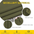NICETOWN Living Room Window Curtain Drapes Extra Long & Wide - Living Room Panels Grommet Top Window Treatment for Hall & Guest Room (W80 x L108, Olive, 2 Pieces)