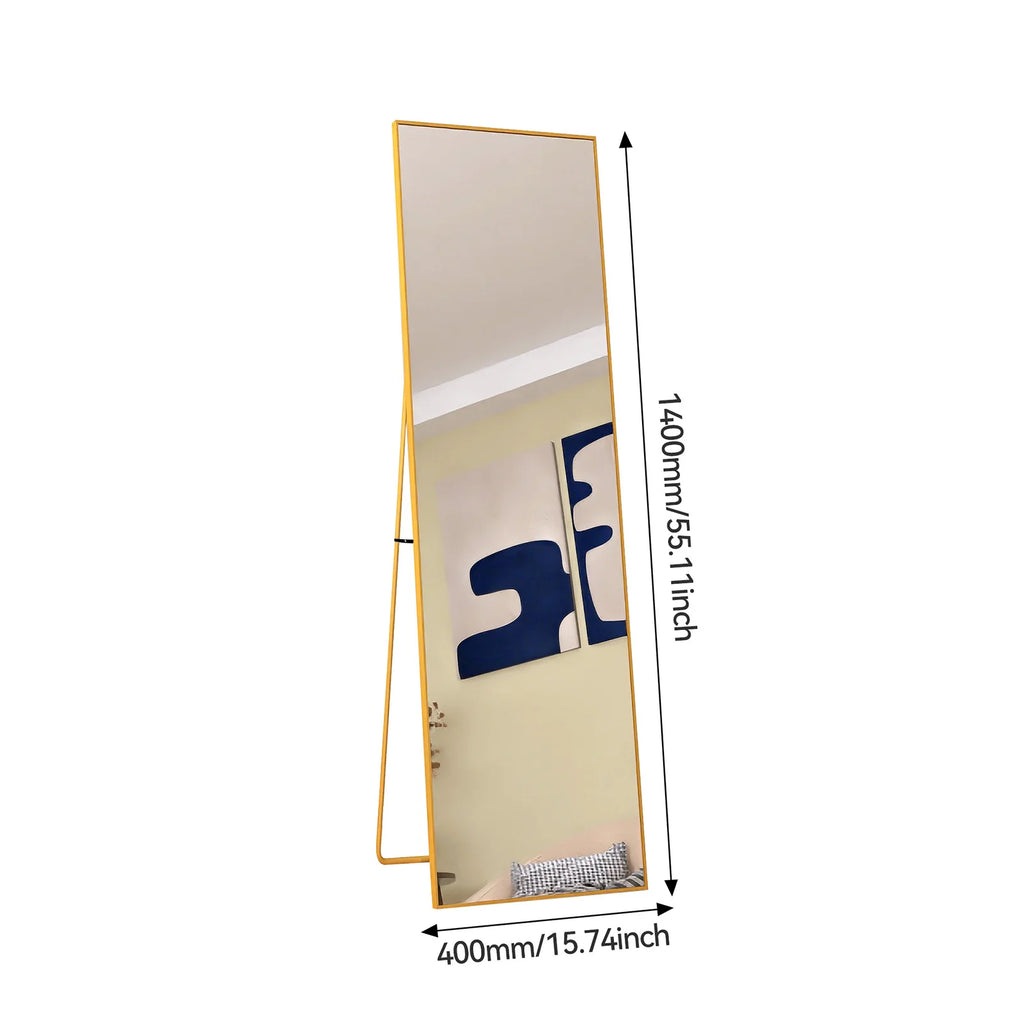 Full-length mirror, curved stand mirror, large full-length mirror, wall mounted, leaning mirror, standing mirror,