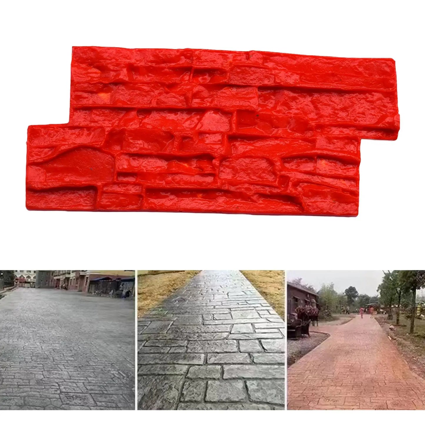 Stromatolite Concrete Mould Cement Paver Casting Mould Realistic Stone Texture Stamp Mat for Patio Decorative Wall Lawn Outdoor