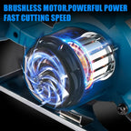 10800rpm 125mm Brushless Mini Electric Circular Saw Cordless Adjustbale Angle Woodworking Power Garden Tool For Makita 18vbattey