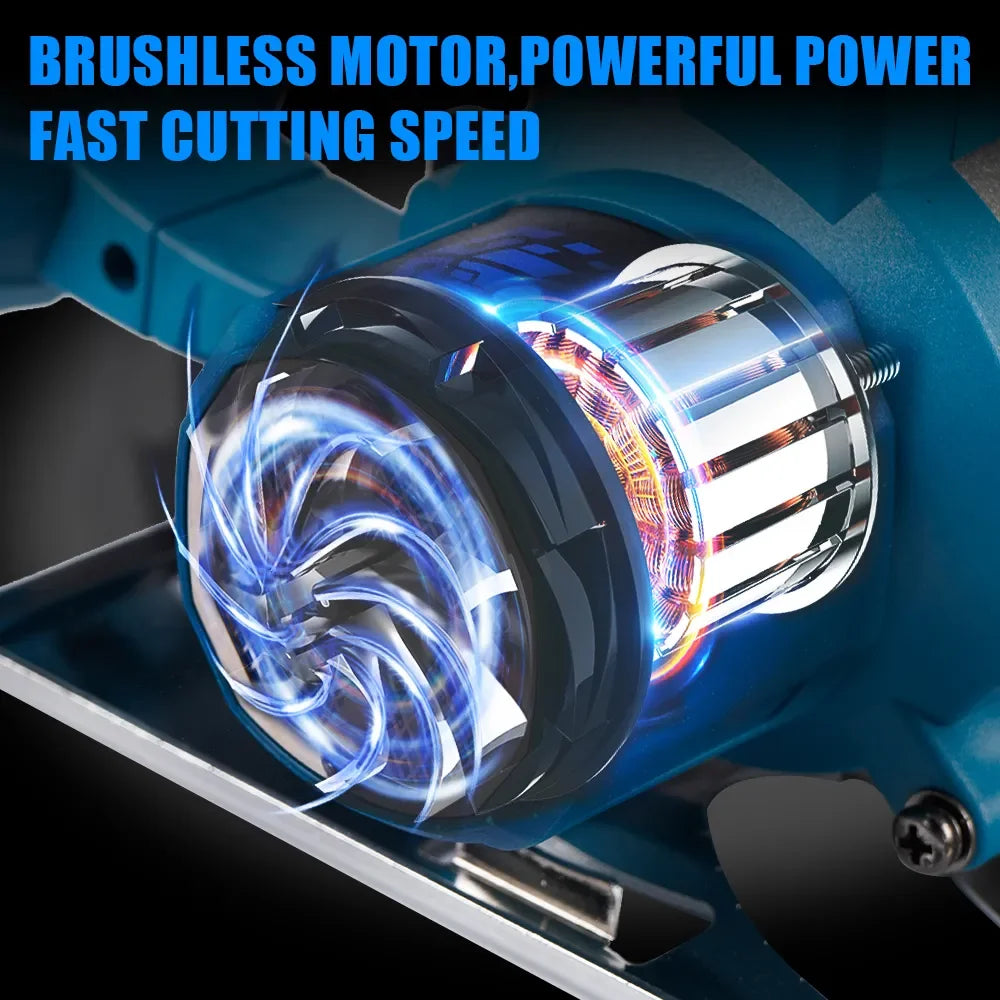 10800rpm 125mm Brushless Mini Electric Circular Saw Cordless Adjustbale Angle Woodworking Power Garden Tool For Makita 18vbattey