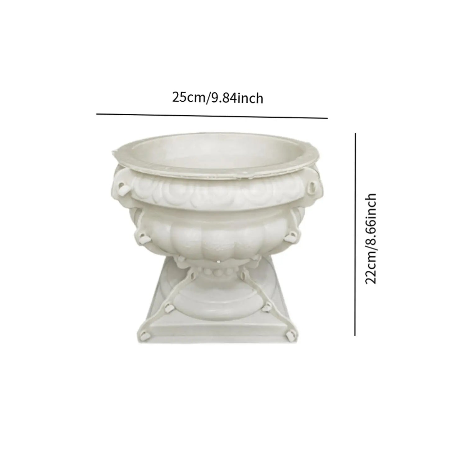 European Flowerpot Mold Tabletop DIY Crafts Concrete Cement Plant Pot Planter Making Mold Handcraft Garden Supplies