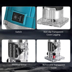 Electric Wood Router Electric Trimmer Woodworking Milling Engraving Slotting Trimming Machine Carving Router Tool