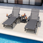 500 LBS Capacity Lounge Chair Set (3-Piece)