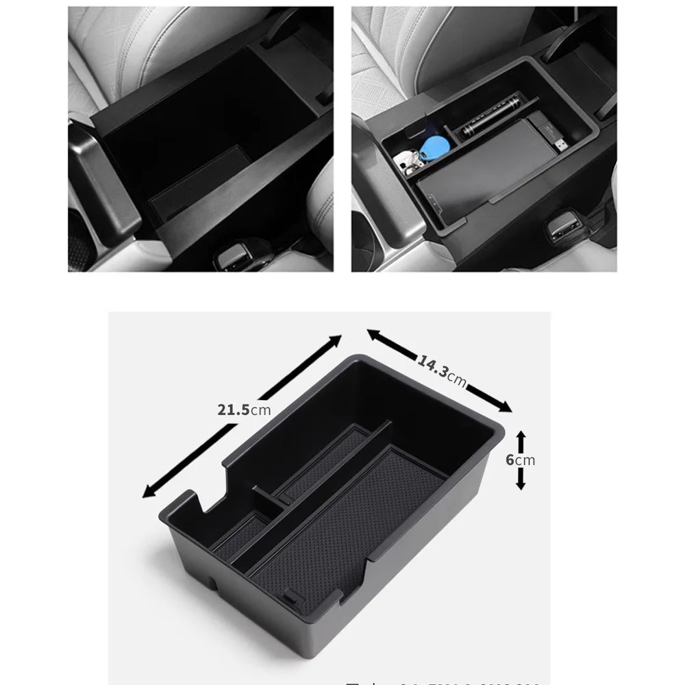 Car Storage Box for BYD Yuan Up Atto 2 Pro 2024~2026 Cup Holder Center Console Organizer Armrest Tray Silicone Mat Accessories