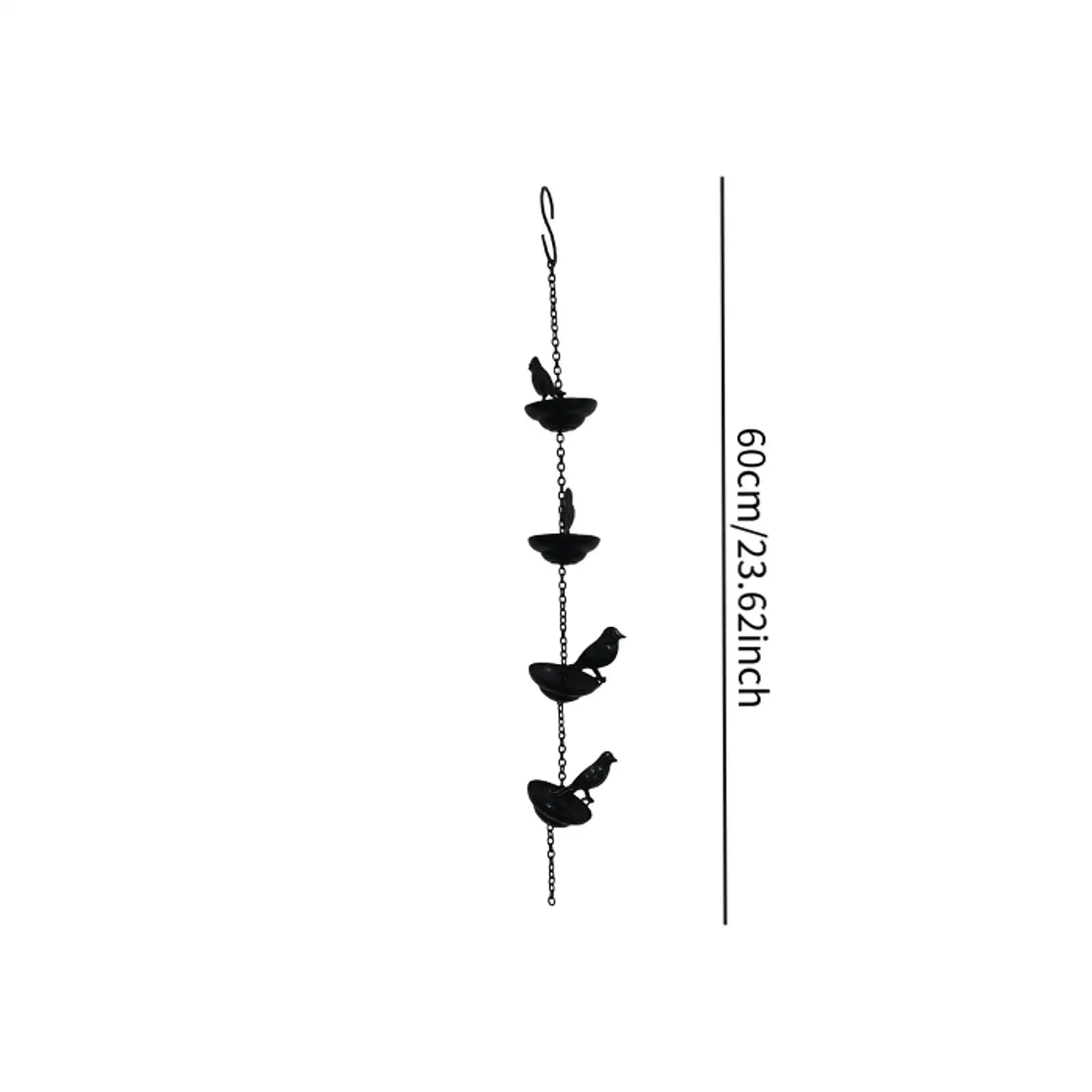 3.3ft Rain Chain Garden Decor Outside Outside Gutter Downspout in Summer Park Embellishment Gutters Downspout Downspout Chain