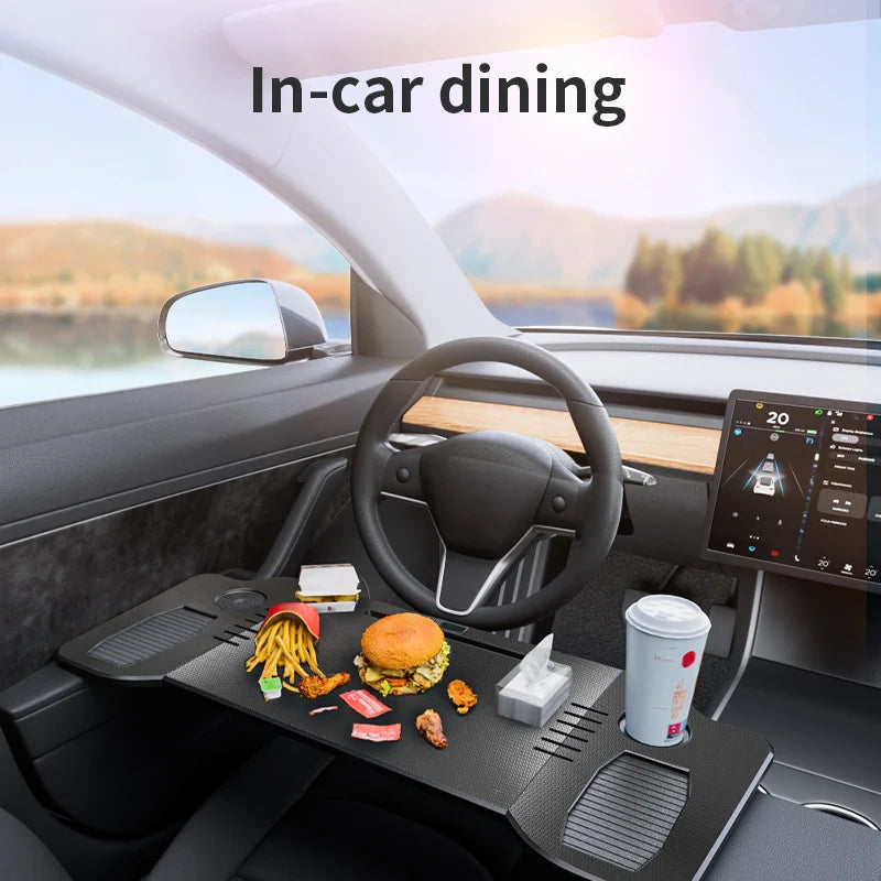 Portable Car Laptop & Food Tray Desk for Tesla Model 3 / Y