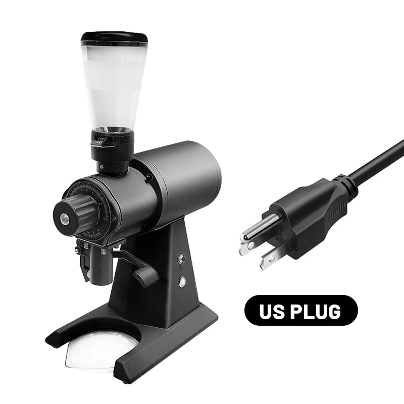 Automatic 98mm Electric Grinder Single Dose Espresso Titanium Flat Burrs Coffee Bean Grinder Commercial Electric Coffee Grinder