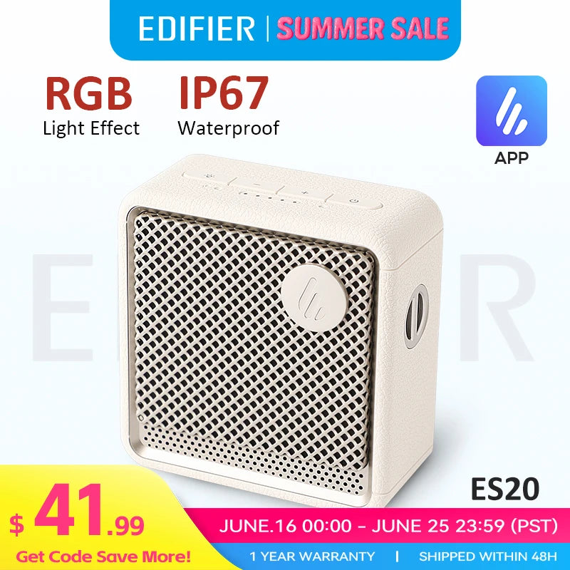 Edifier ES20 Portable Bluetooth Speaker - IP67
