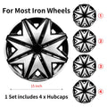 15inch Starfish Style Hub Cap Cover for Iron Rim Wheel Cover Set of 4 Steel Wheel Cover Replacement Hubcap for R15 Tire